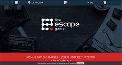 Desktop Screenshot of liveescapegame.com